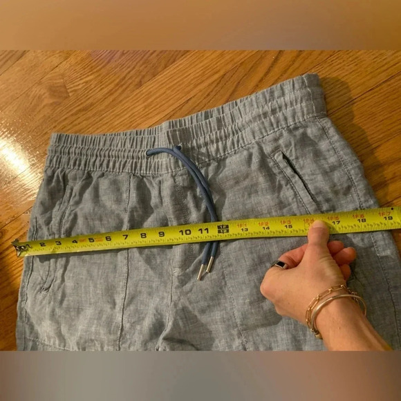 Athleta Linen Retreat Jogger in Chambray - 100% Linen, Size 4 Petite - Picture 9 of 9